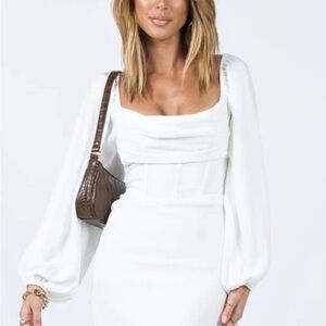 Princess Polly Lillie Long Sleeve Mini Dress